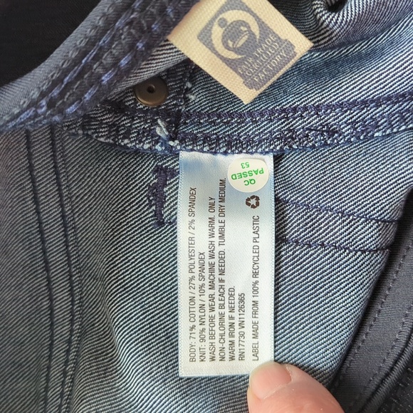 NWT Isabel Maternity Crossover Panel Jegging 0/25R Dark Denim Wash Blue - Picture 11 of 13